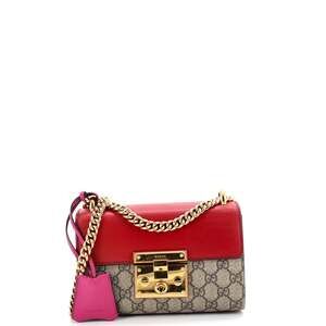 Gucci Padlock Shoulder Bag Gg Coated #201569G11B